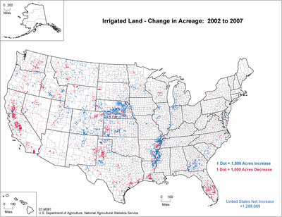 Change in Irrigated Land