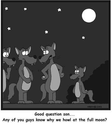 Why howl at the moon?